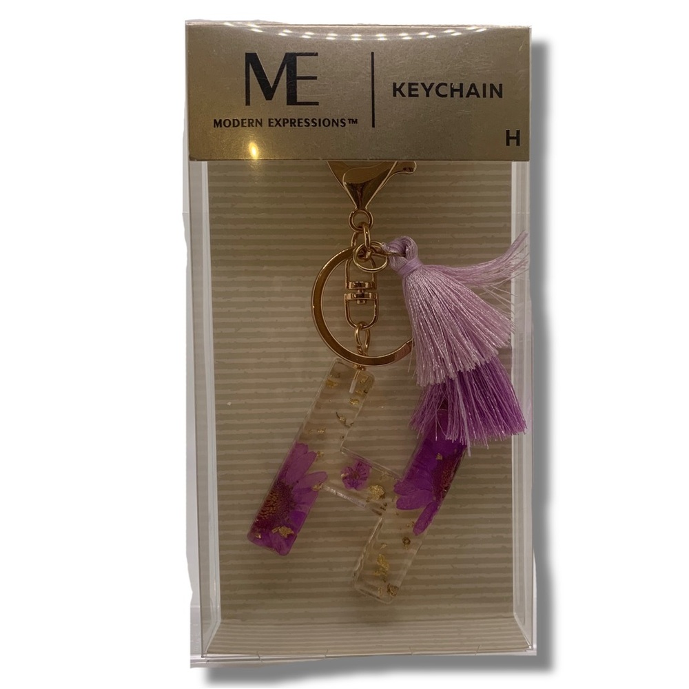 Modern Expressions Letter “H” Keychain